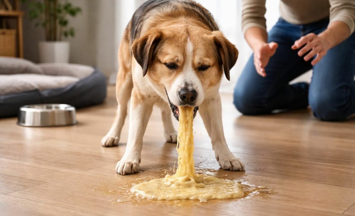découvrez pourquoi votre chien peut vomir une substance jaune et comment réagir efficacement pour assurer sa santé et son bien-être.