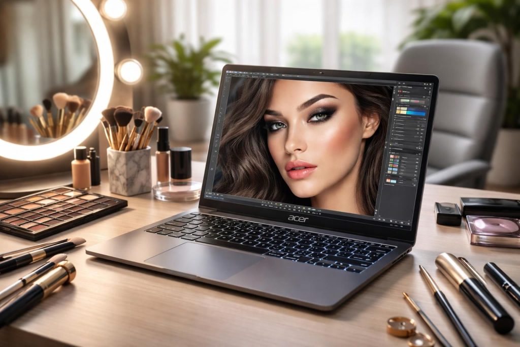 découvrez comment choisir un pc portable acer idéal pour la retouche maquillage en tenant compte des critères essentiels pour une performance optimale et une précision des couleurs.