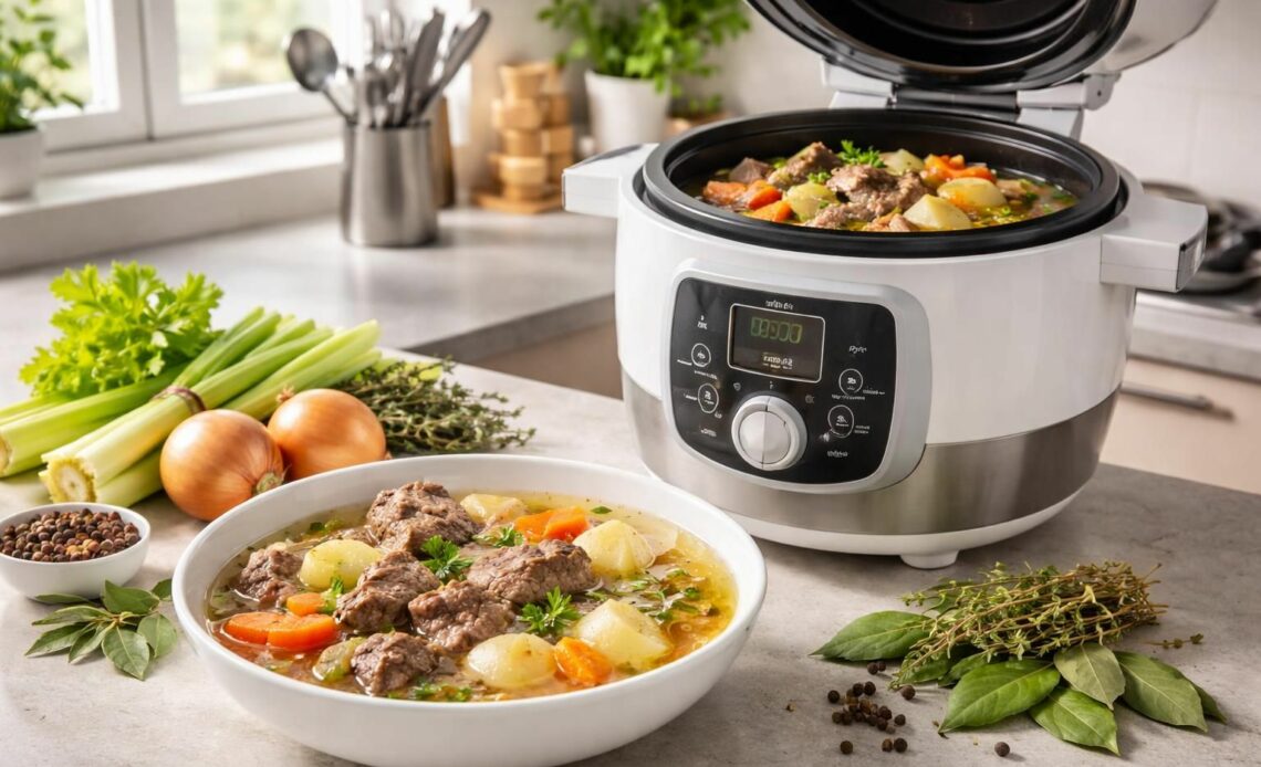 découvrez comment préparer un délicieux pot-au-feu au cookeo en moins de 30 minutes grâce à notre recette simple et rapide, idéale pour un repas réconfortant.