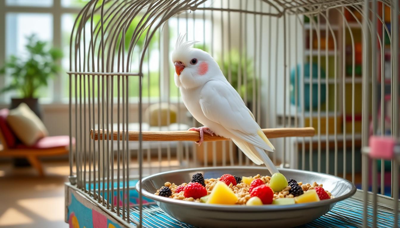 découvrez comment offrir une alimentation équilibrée à vos perruches blanches pour garantir leur bien-être et leur vitalité. apprenez les bases de la nutrition aviaire et des conseils pratiques pour une vie saine et heureuse de vos compagnons à plumes.