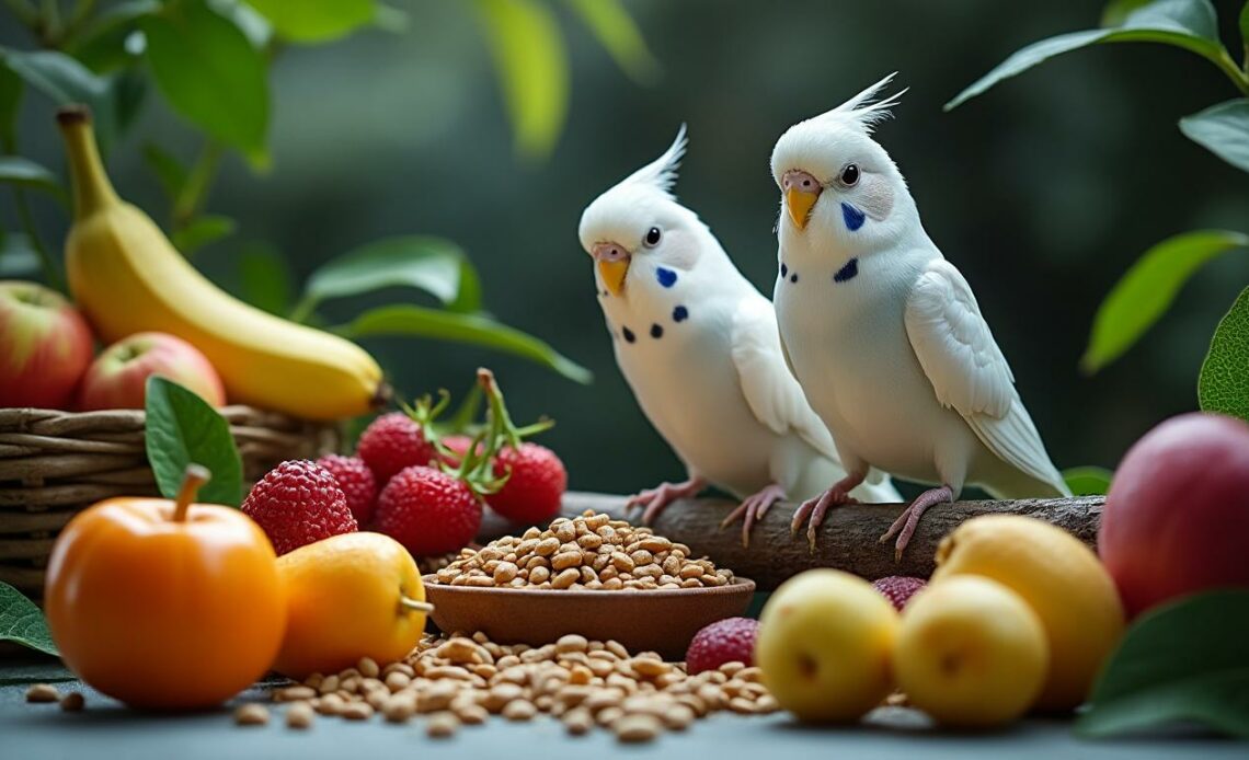 découvrez comment nourrir vos perruches blanches pour assurer leur bien-être et leur santé. apprenez les besoins nutritionnels spécifiques de ces oiseaux pour leur offrir une alimentation équilibrée et favoriser une vie saine.