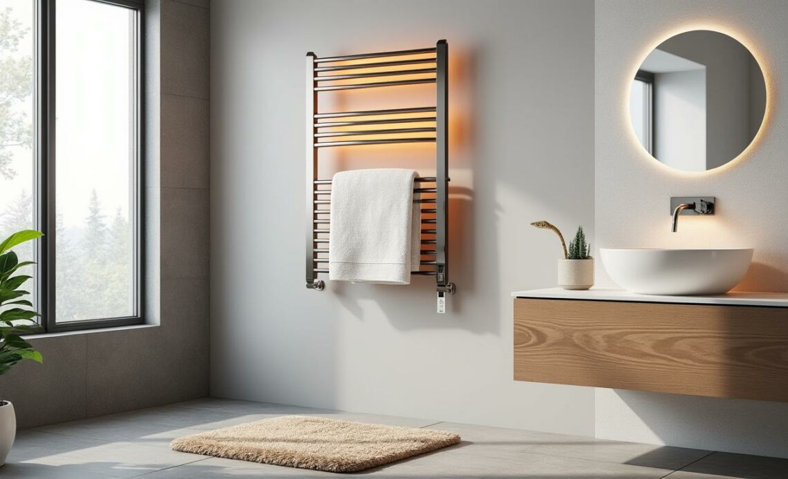 améliorez le confort de votre maison avec un sèche-serviette électrique 500w, alliant efficacité et économie d'énergie pour un chauffage optimal de votre salle de bain.