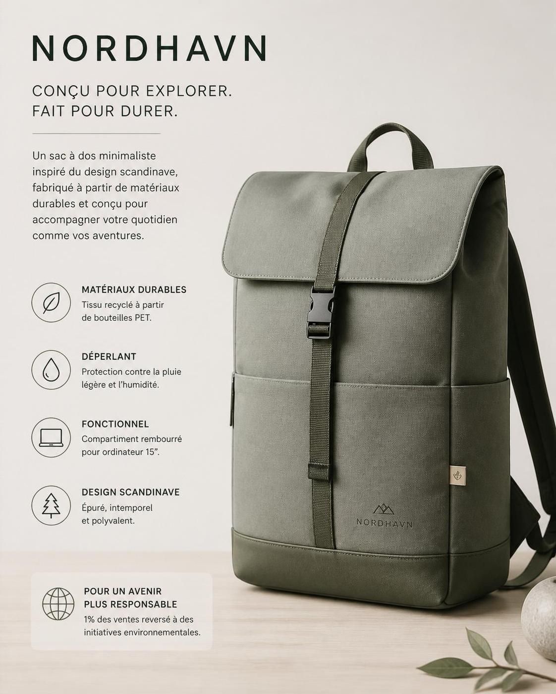 découvrez le sac à dos minimaliste scandinave, alliant design épuré et fonctionnalité optimale pour un style moderne et pratique au quotidien.
