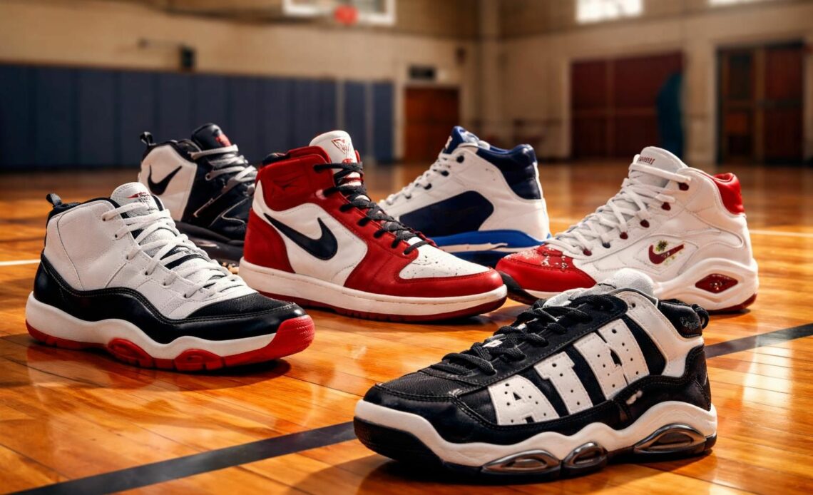 découvrez l'âge d'or des sneakers avec un focus sur les chaussures de basket des années 1990, symbole de style et de performance.