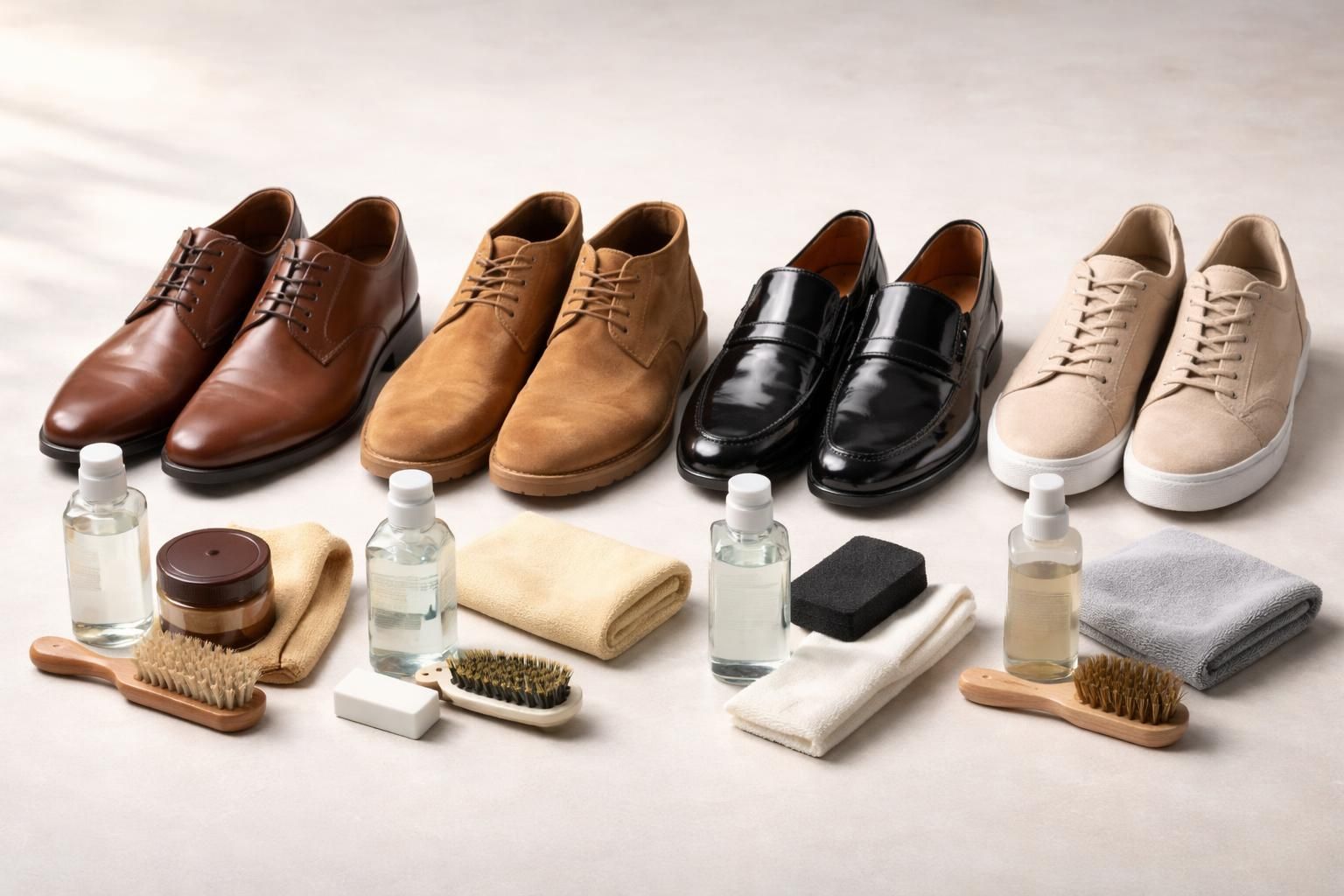 découvrez comment éliminer les taches sur vos chaussures en cuir grâce à notre guide complet de nettoyage, adapté à chaque type de cuir pour préserver leur qualité et leur beauté.