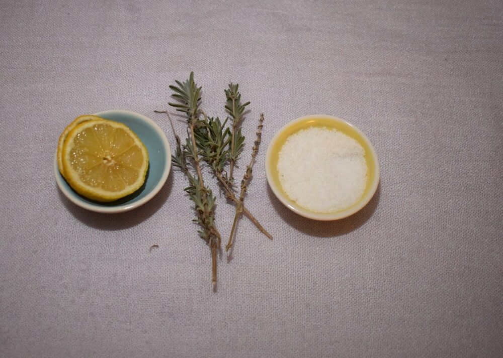 bicarbonate et citron